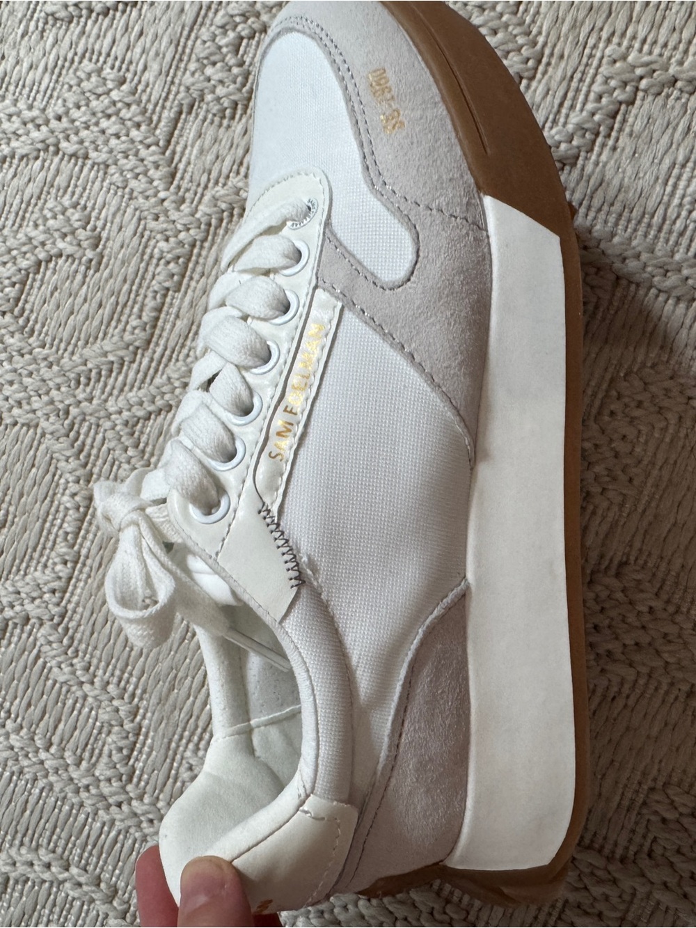 Sam Edelman White and Tan Sneakers - Picture 7 of 8